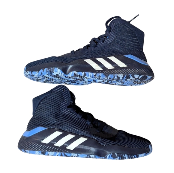 adidas Pro Bounce 2019 Men’s Collegiate Navy size 9.5 Blue White - Picture 10 of 12